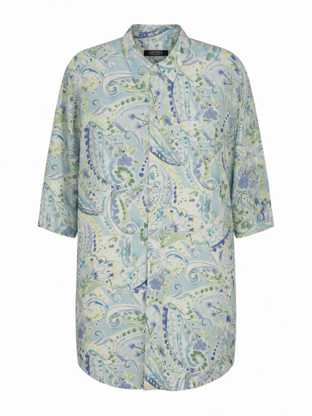 Lauren Ralph Lauren Blue Green Women's Paisley Shirt M